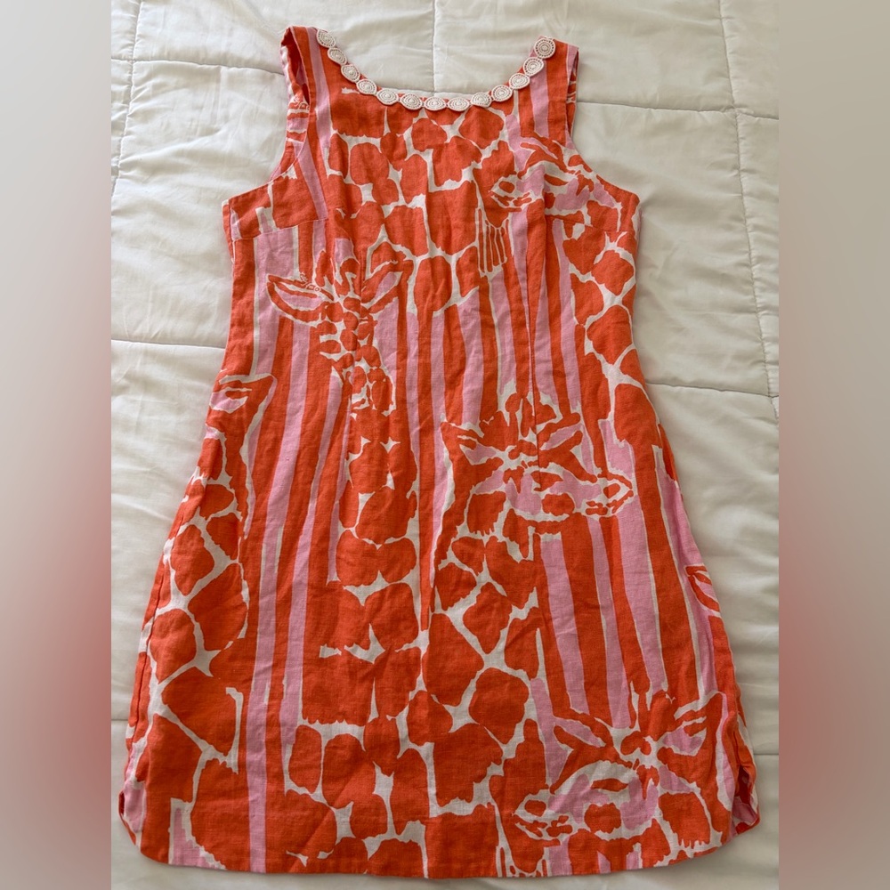 Lilly Pulitzer Pink and Orange Patterned Dress